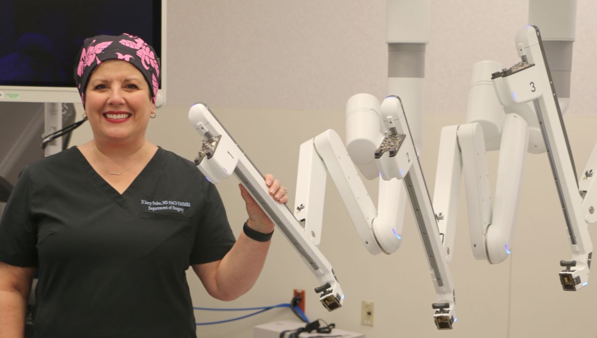 Dr. Duke and Robotic Arm